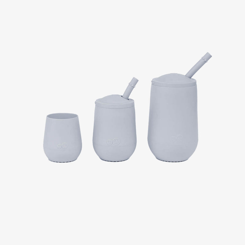 Pewter Developmental Cup Set – Smart Sips for Growing Kids by ezpz