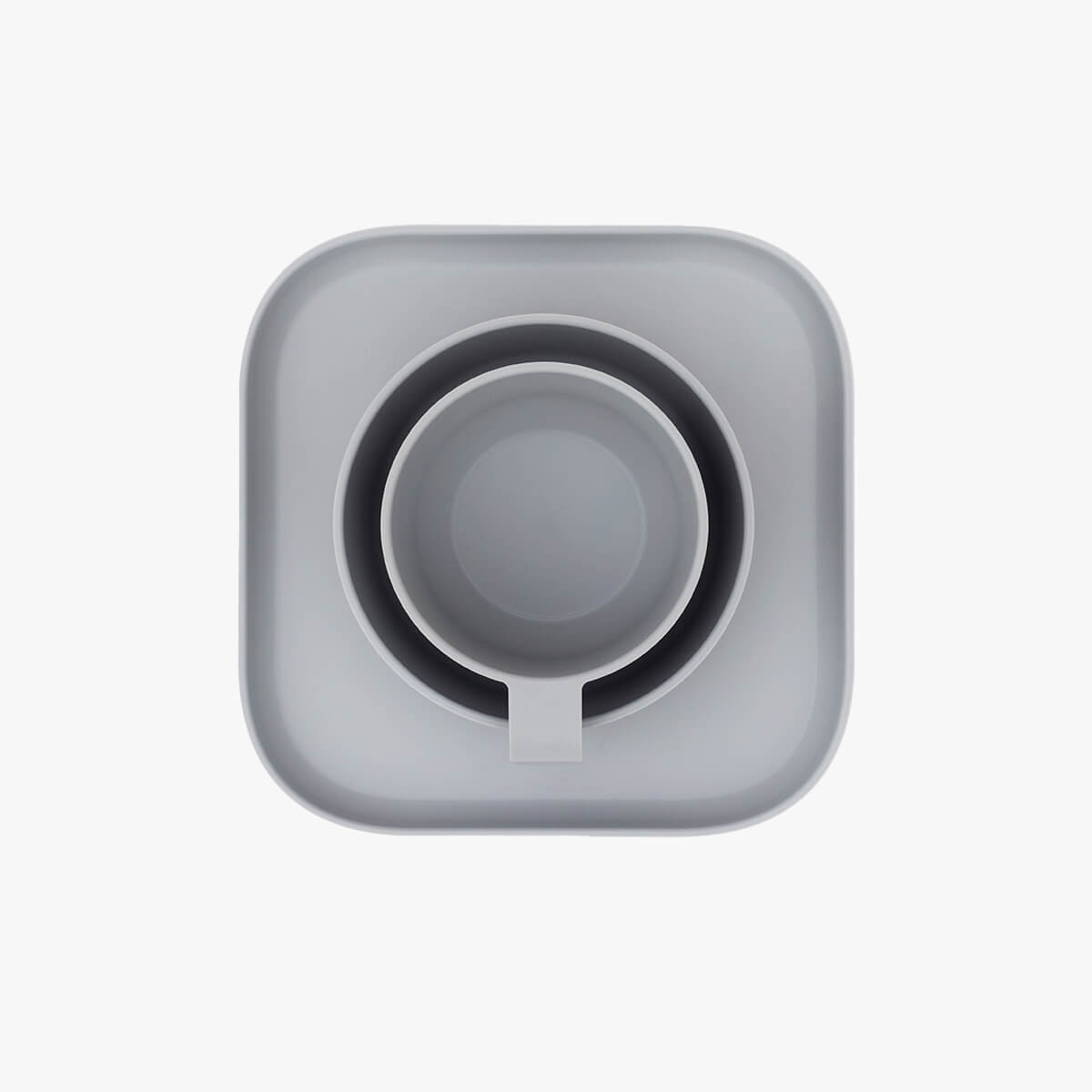 Mealtime Set in Pewter / ezpz Basics for Big Kids / Plates and Bowls #color_pewter / Mealtime Set – Durable, Stylish Tableware for Kids 5+ by ezpz