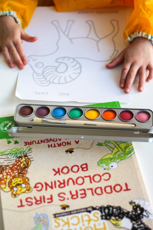 Toddlers First Coloring Book – Eco Adventure Edition by Honeysticks USA