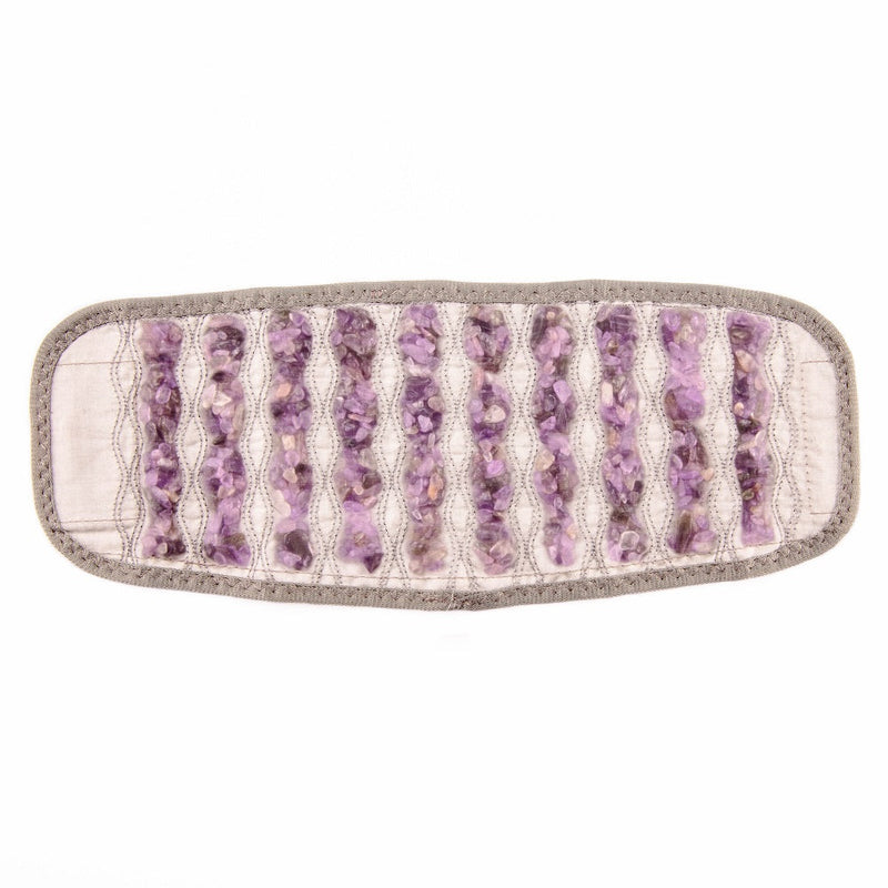 Portable foot heated gemstone pad for soothing warmth and relaxation
