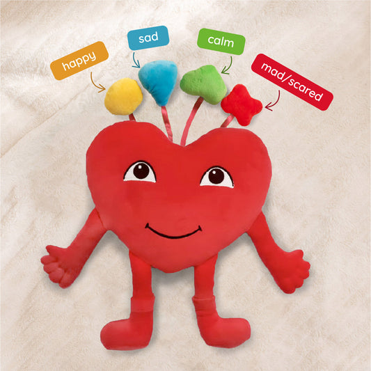 Heart SnuggleBuddies Plush & Emotion Book Bundle by Generation Mindful