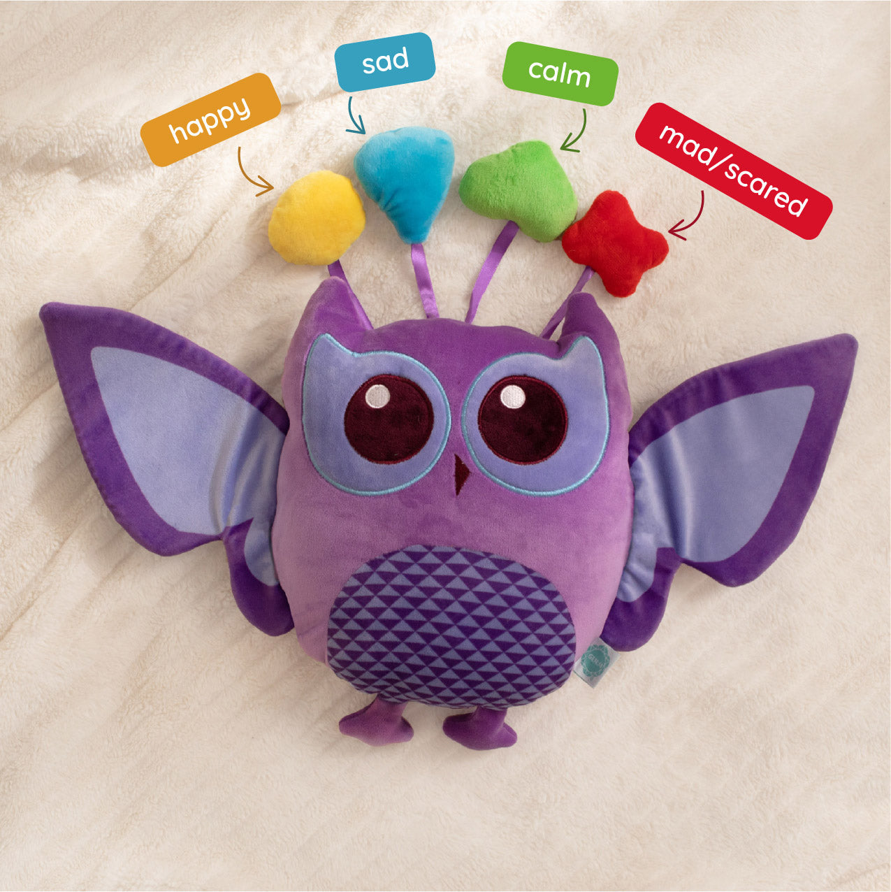 Indigo Owl SnuggleBuddy – Emotional Wellness Plush by Generation Mindful