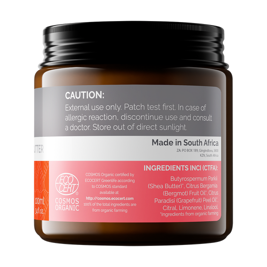 Organic Shea Butter — Citrus Scented — 100ml