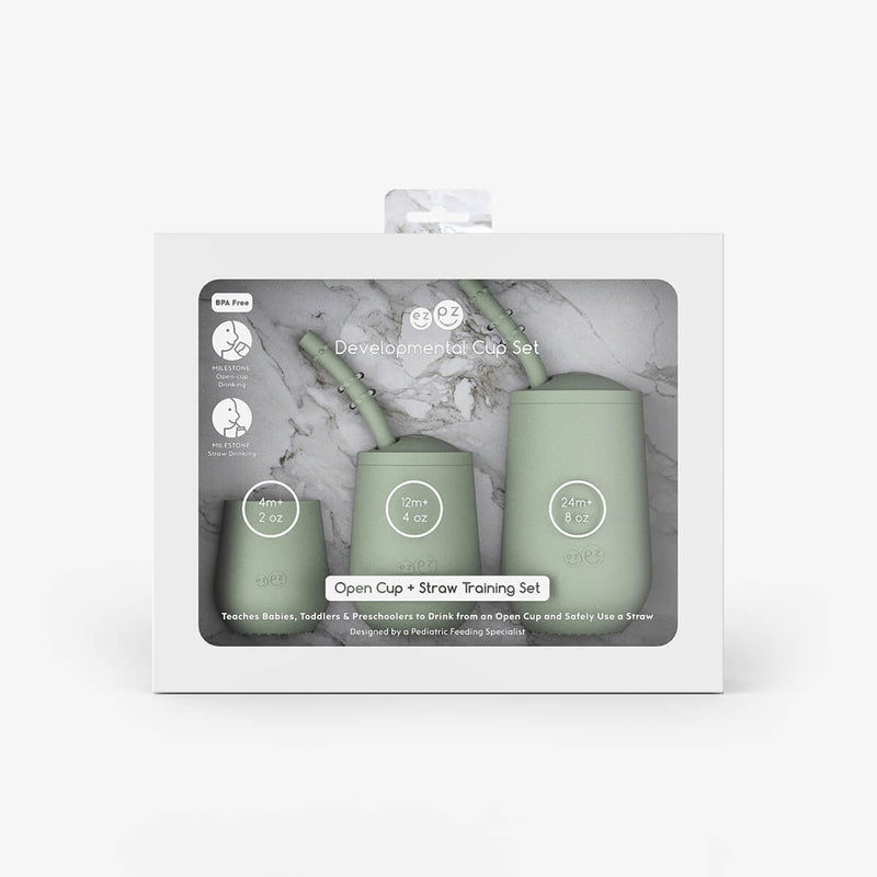 Sage Developmental Cup Set – Smart Sips for Growing Kids by ezpz
