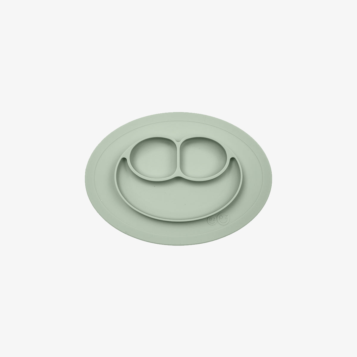 The Mini Mat in Sage by ezpz / Self-Suctioning Silicone Plate + Placemat #color_sage