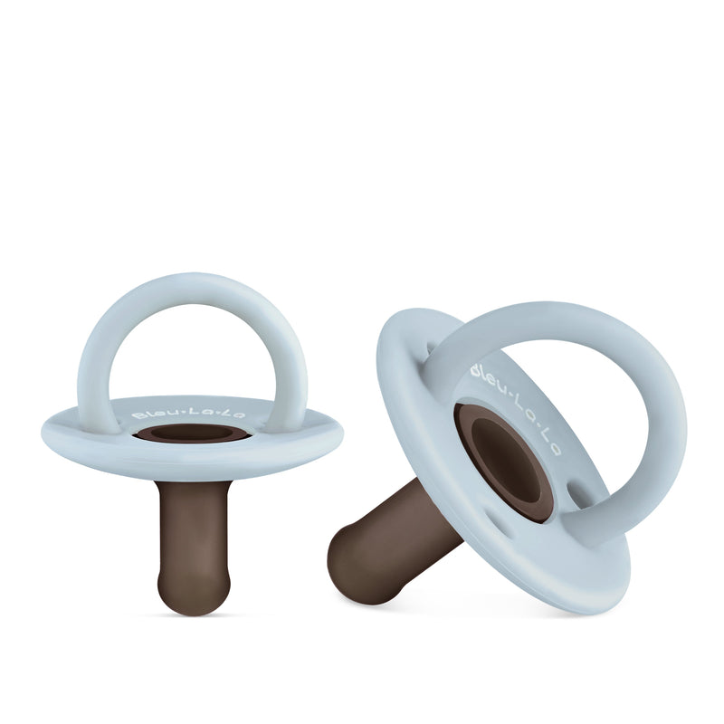 Lulababe 2-Tone Baby Pacifier – Soft & Safe Comfort by Bleu La La