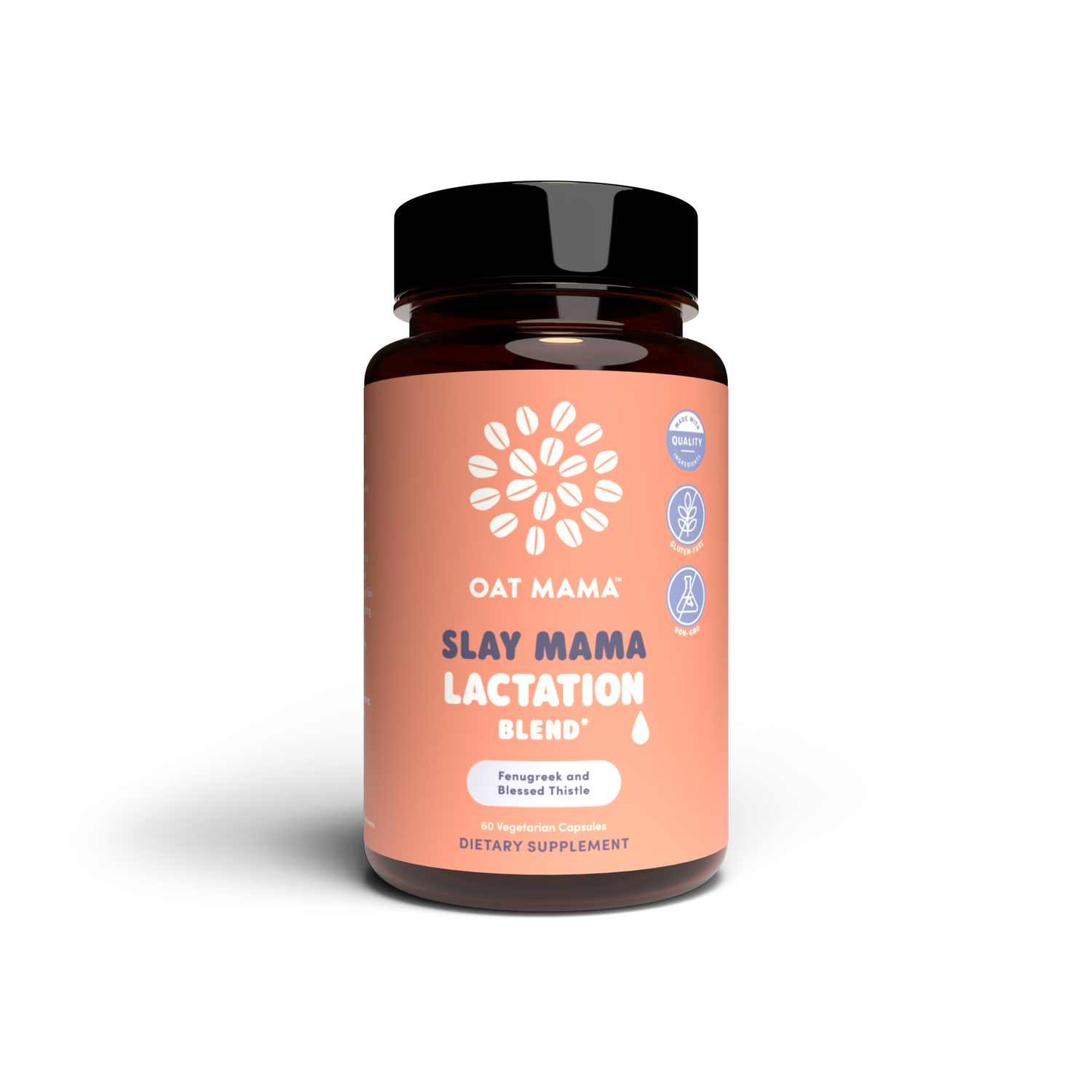 Slay Mama Lactation Support – Fenugreek + Blessed Thistle by Oat Mama