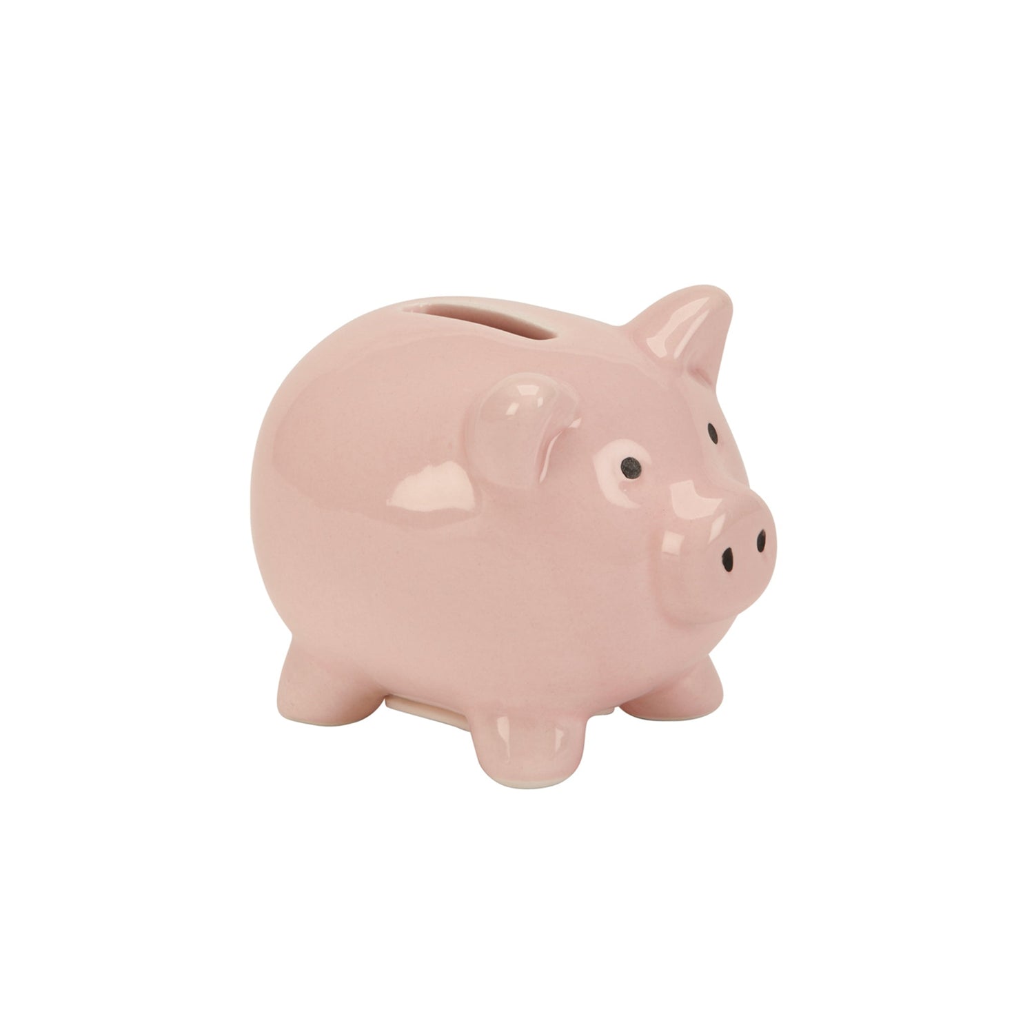Small Pink Ceramic Piggy Money Bank by Creative Gifts