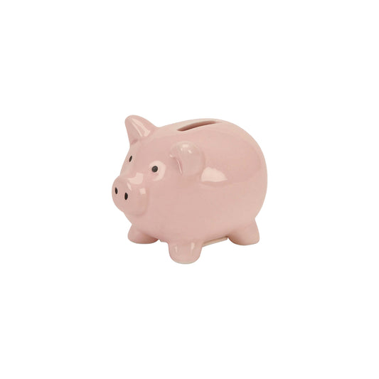 Small Pink Ceramic Piggy Money Bank by Creative Gifts
