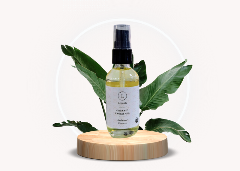 Organic Facial Oil – Locks In Moisture & Glows Naturally (2 oz)