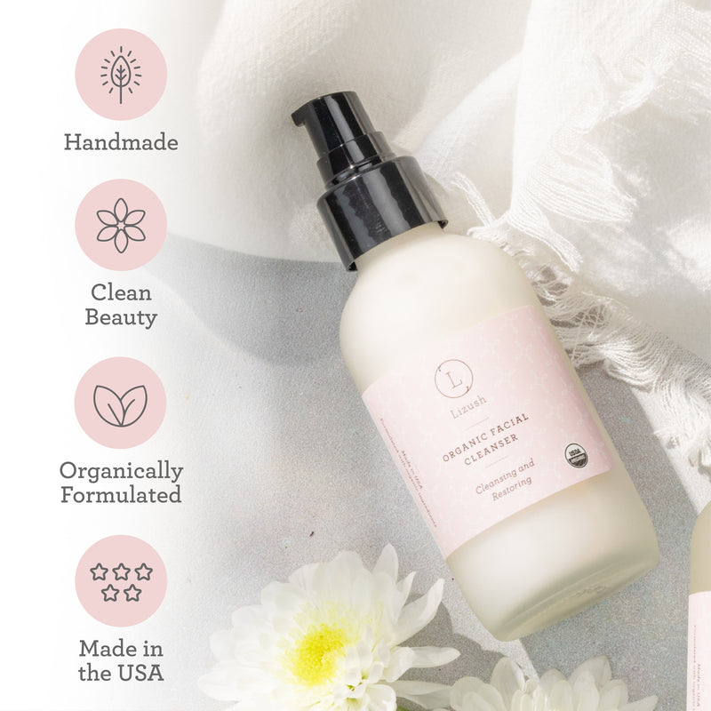 Organic Lavender Facial Cleanser – Gentle, Non-Toxic Skin Reset (4 oz)