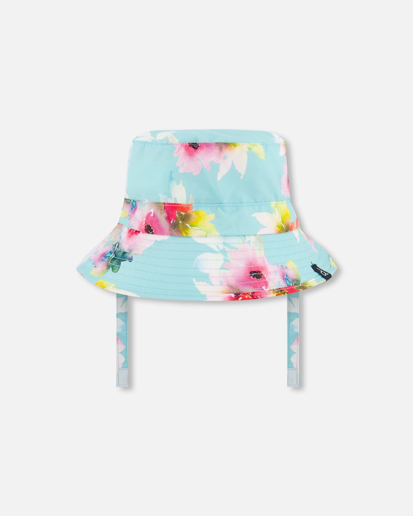 Turquoise & Pink Floral Sun Hat – UPF 50+ by Deux par Deux