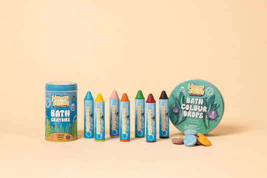 Ultimate Bath Art Set – Non-Toxic Crayons & Drops for Kids by Honeysticks USA