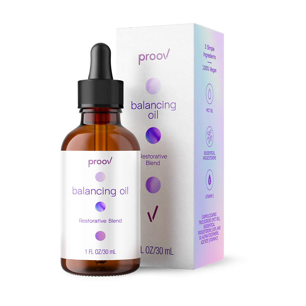 Proov Balancing Oil – Hormone Support with Progesterone & Vitamin E