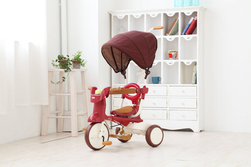 3-in-1 Foldable Tricycle with Canopy – Toddler Ride-On by iimo USA