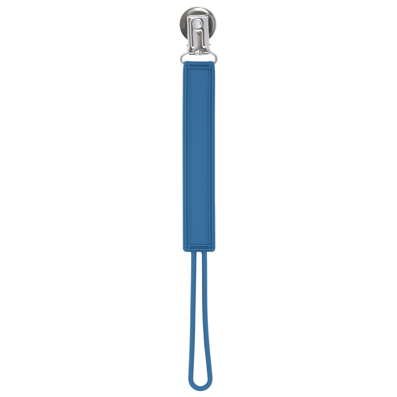 Durable 100% silicone pacifier clips with secure stainless steel clasp keep baby essentials off the ground and always accessible.