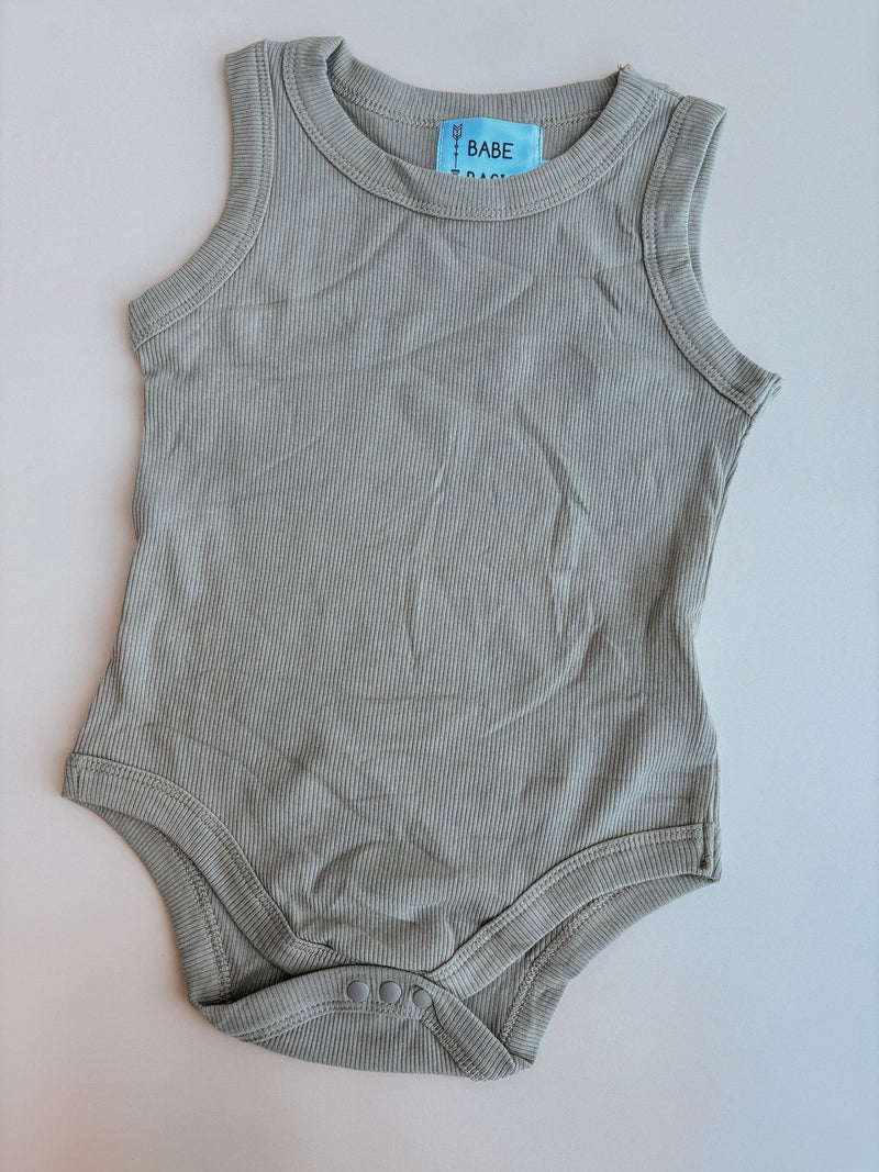 Ribbed Cotton Summer Baby Romper – Cool & Comfy by Babe Basics