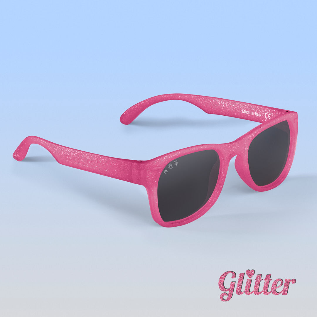 Kelly Baby Sunglasses – Glitter Pink by ro•sham•bo eyewear