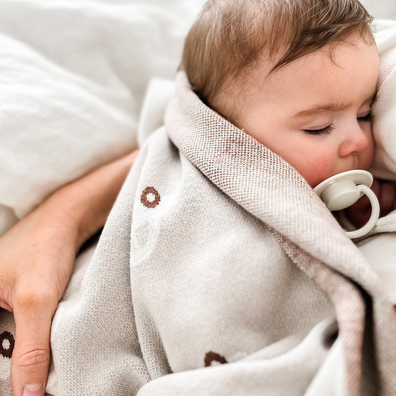 Cozy Cotton Knit Car Swaddle Blanket for Babies – by Bleu La La
