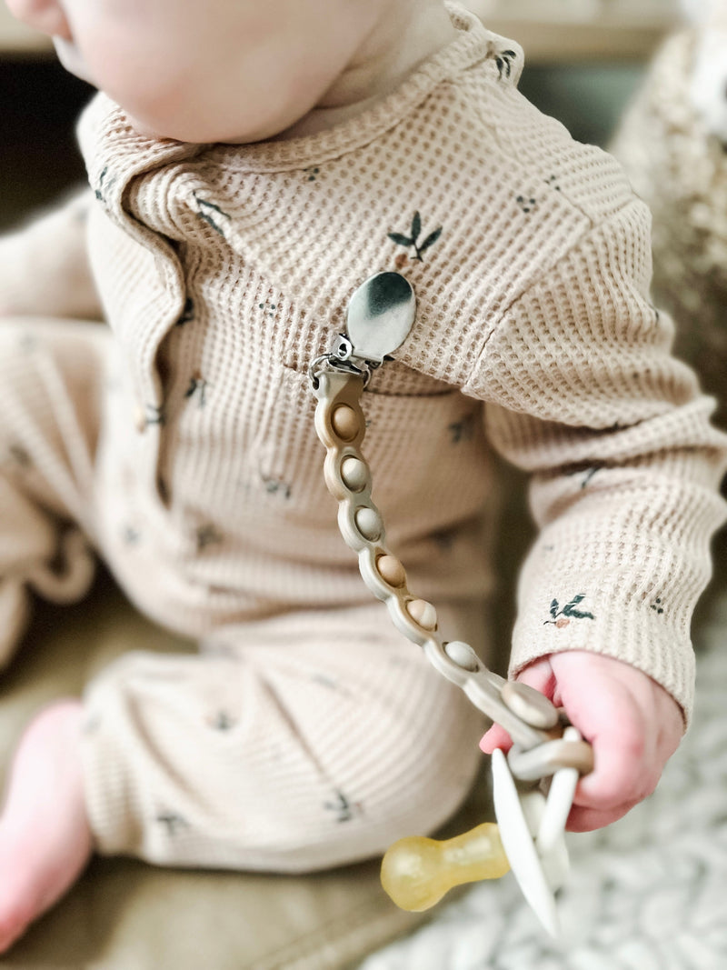 Pop Pacifier Clips – 2-Pack Sensory Teether by Bleu La La