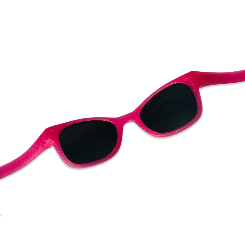 Kelly Baby Sunglasses – Glitter Pink by ro•sham•bo eyewear