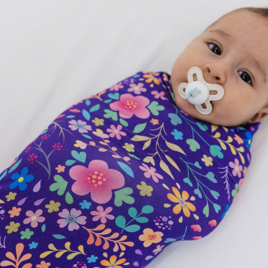 Orchid Gardens Swaddle - Bam & Stitch