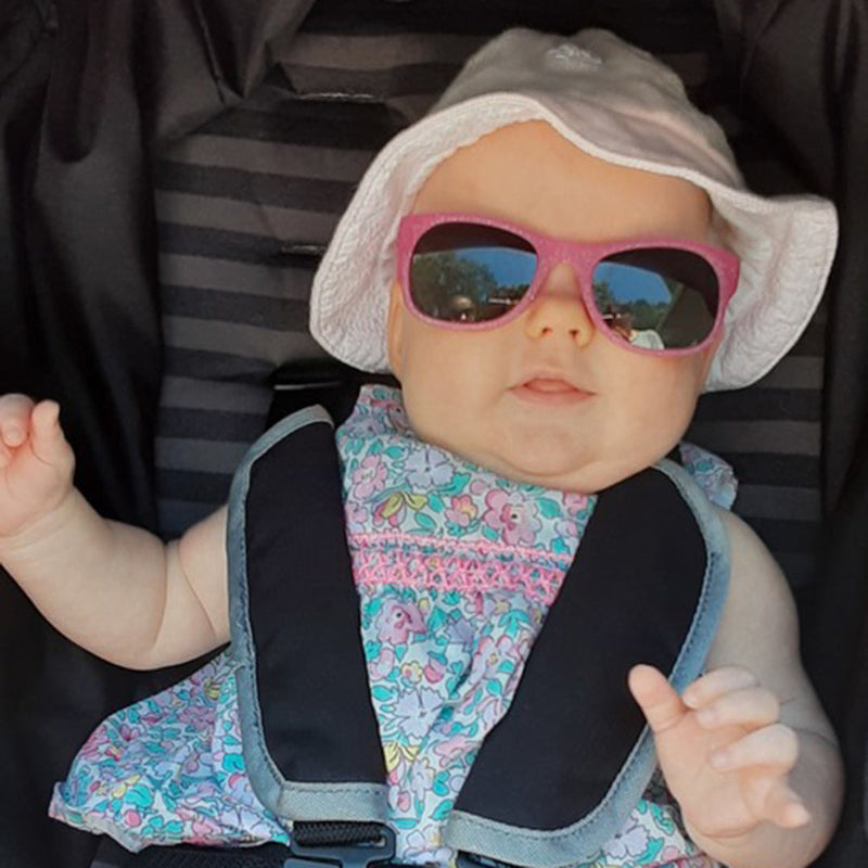 Kelly Baby Sunglasses – Glitter Pink by ro•sham•bo eyewear