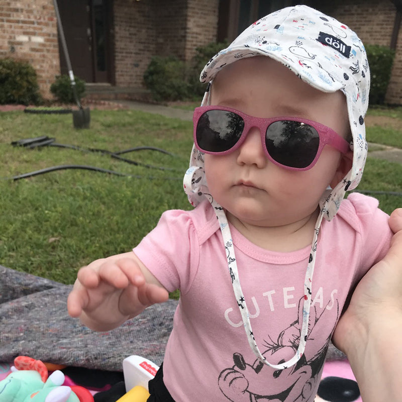 Kelly Baby Sunglasses – Glitter Pink by ro•sham•bo eyewear
