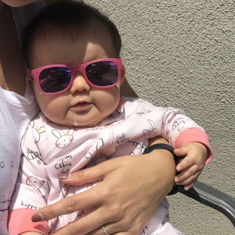 Kelly Baby Sunglasses – Glitter Pink by ro•sham•bo eyewear