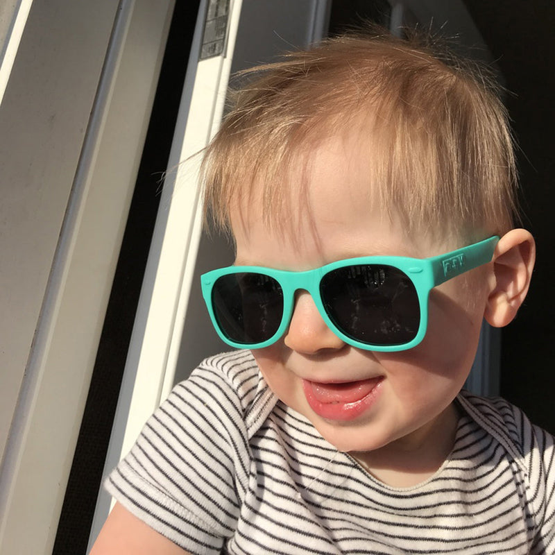 Goonies Toddler Sunglasses – Teal Polarized by ro•sham•bo eyewear