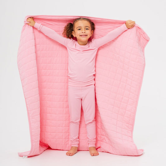 Pink Blossom Blanket - Bam & Stitch