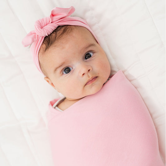 Pink Blossom Swaddle - Bam & Stitch