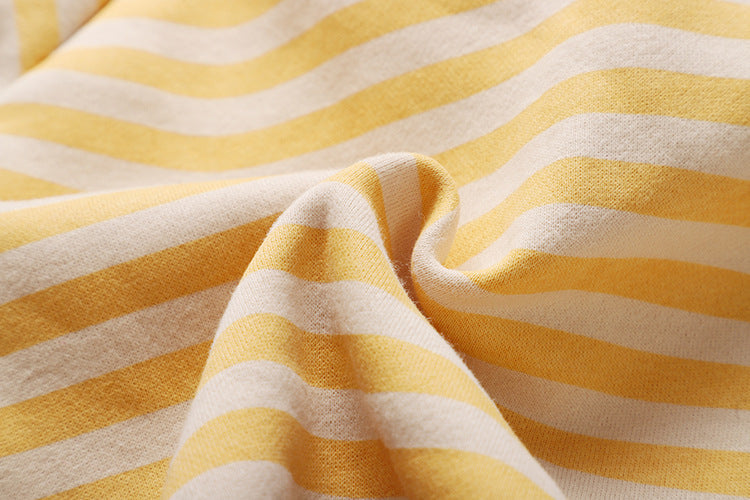 Baby 1pcs Striped & Dot Pattern Long Sleeved Romper Jumpsuit, MyKids-USA®, Baby & Toddler Sleepwear, MyKids-USA - - - - - - -