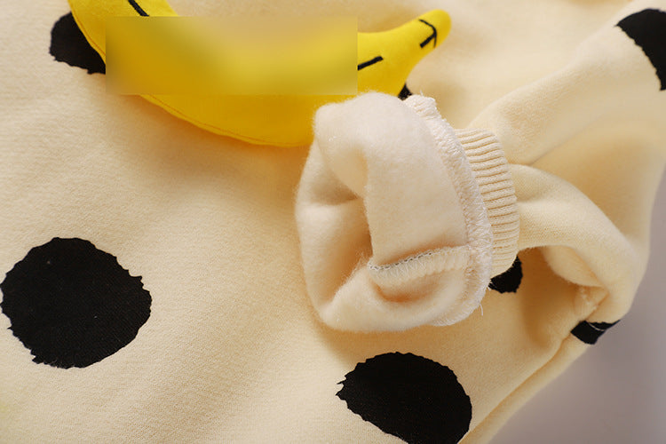 Baby 1pcs Striped & Dot Pattern Long Sleeved Romper Jumpsuit, MyKids-USA®, Baby & Toddler Sleepwear, MyKids-USA - - - - - - -