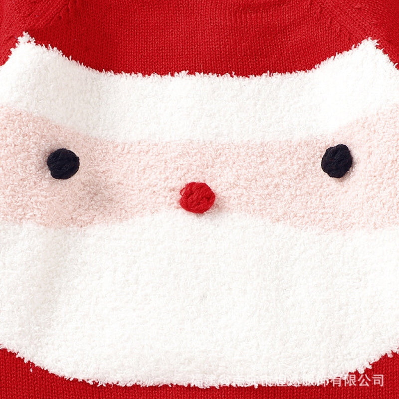 Baby Cartoon Christmas Pattern Long Sleeves Sweater Rompers, MyKids-USA®, Baby One-Pieces, MyKids-USA -  -  -  -  -  -  -