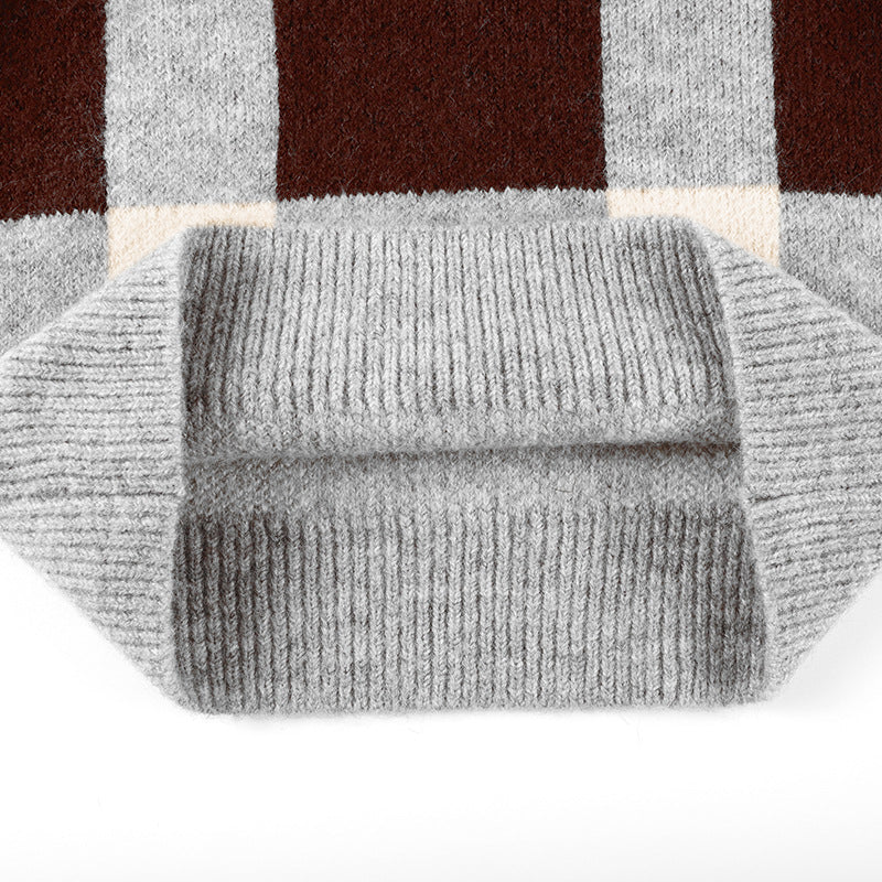 Baby Boy Plaid Graphic O-Neck Long Sleeves Western Classic Sweater, MyKids-USA®, Baby & Toddler Outerwear, MyKids-USA - - - - - - -