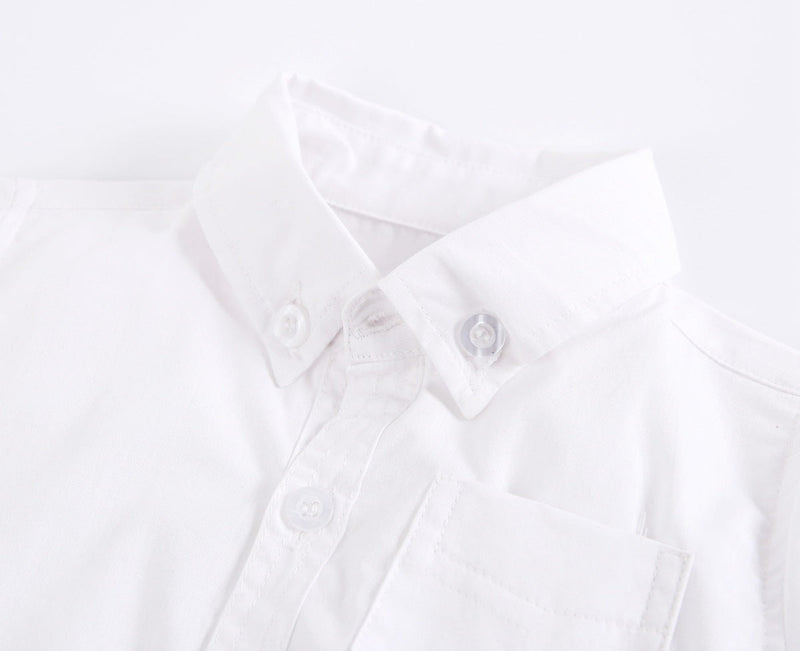 Baby Boy Solid Color Buttoned Shirt With Pockets Short Sleeve Onesies Online In Summer, MyKids-USA®, Baby One-Pieces, MyKids-USA - - - - - - -