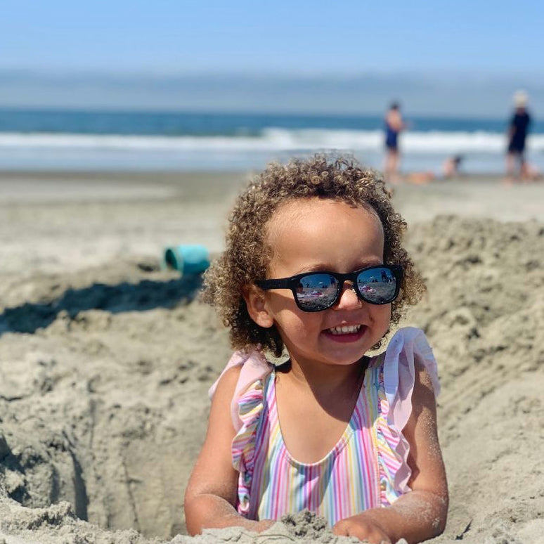 Bueller Toddler Sunglasses – Matte Black by ro•sham•bo eyewear