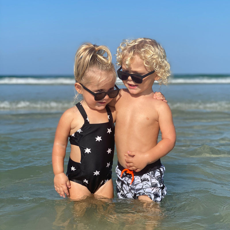 Bueller Toddler Sunglasses – Matte Black by ro•sham•bo eyewear