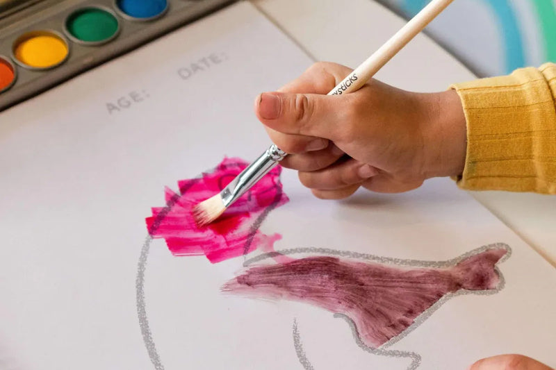 Watercolor Art & Animal Coloring Set – by Honeysticks USA (Ages 3+)