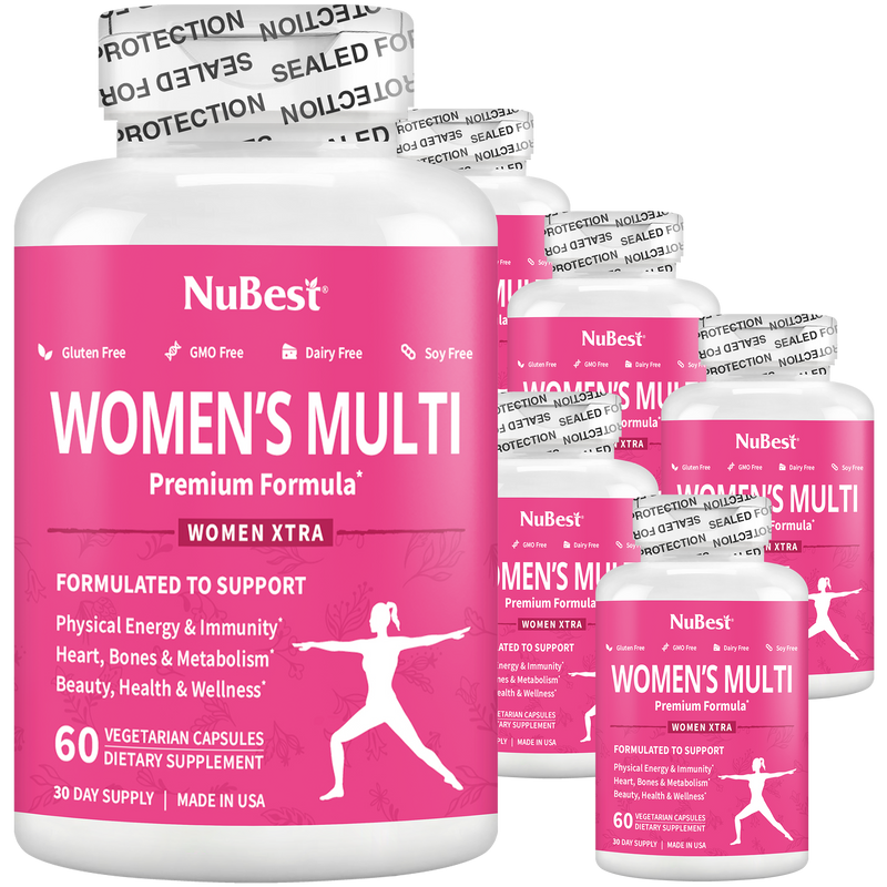 Women's Multi, Women Xtra, Immunity, Energy & Beauty Formula, 60 Vegan Capsules - NuBest Nutrition®