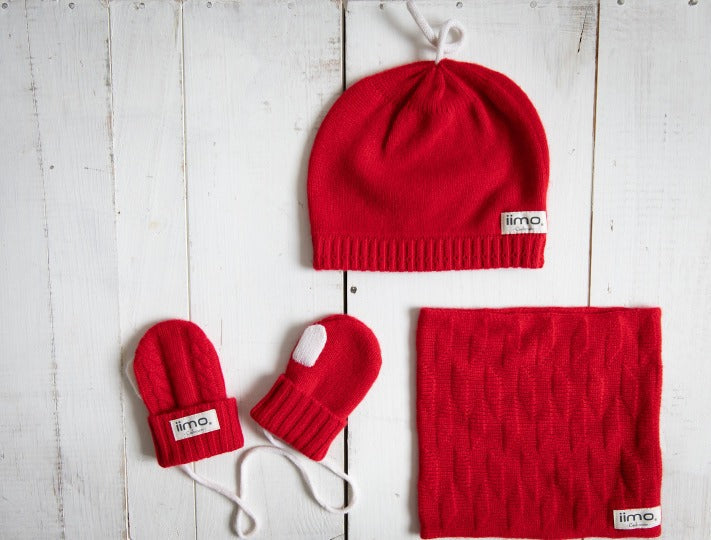 Cashmere Winter Set – Hat, Scarf & Gloves (Limited Edition) by iimo USA store