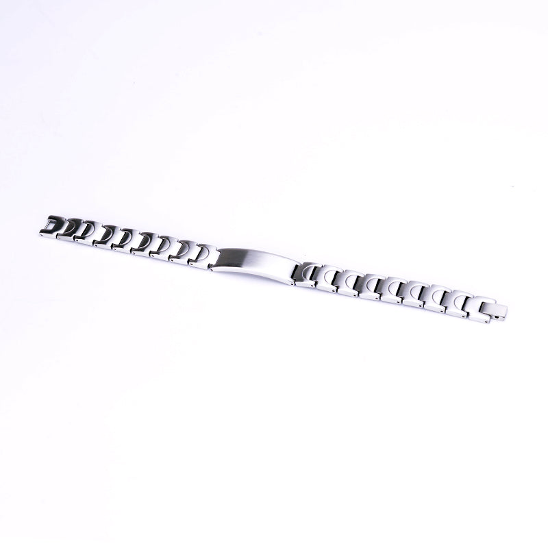 Silver color lady’s magnetic power bracelet for energy enhancement
