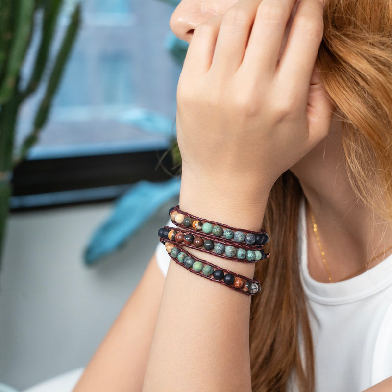 Bracelet featuring a harmonious fusion of nature-inspired beauty and creativity