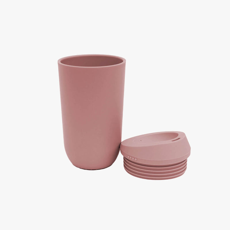 ezpz Cup and Silicone Lid in Blush / Basics Line for Big Kids  #color_blush / 14oz Cup + Soft Lid Silicone – Grown-Up Style, Kid-Approved by ezpz