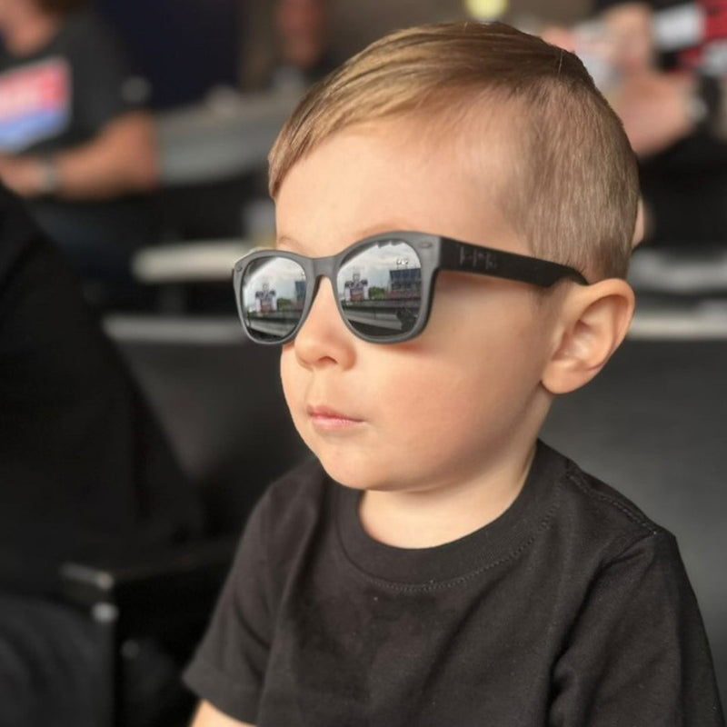 Bueller Toddler Sunglasses – Matte Black by ro•sham•bo eyewear