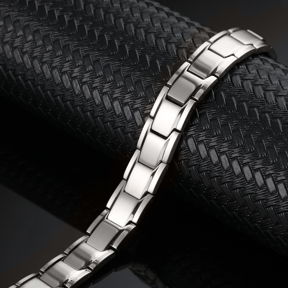 Stainless Steel Magnetic/Energy Bracelet 4-in-1 in 4 Colors Model B001M