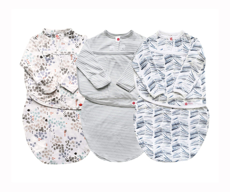 3-Pack Long Sleeves Swaddle Sack Bundle embe