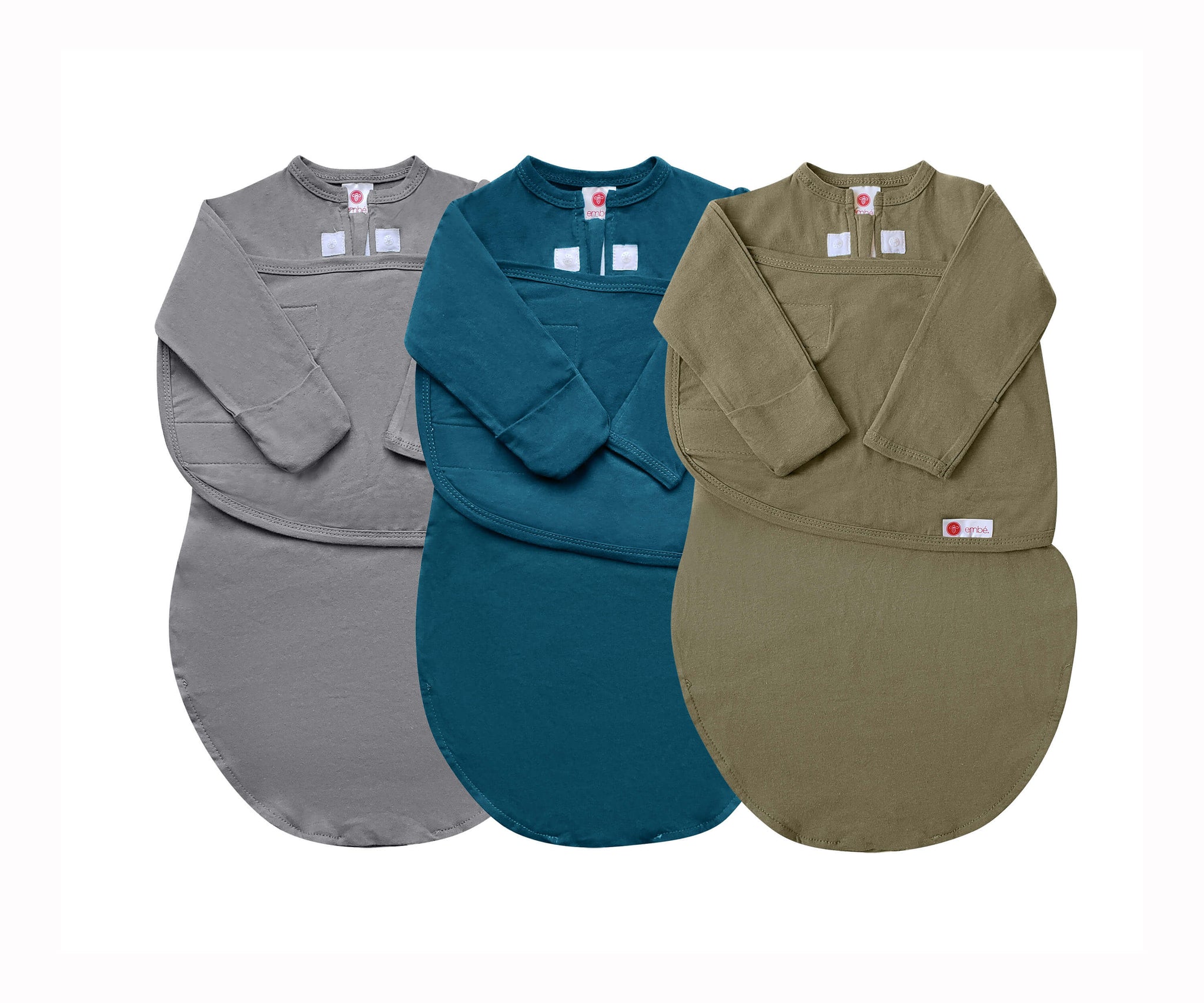 3-Pack Long Sleeves Swaddle Sack Bundle embe 