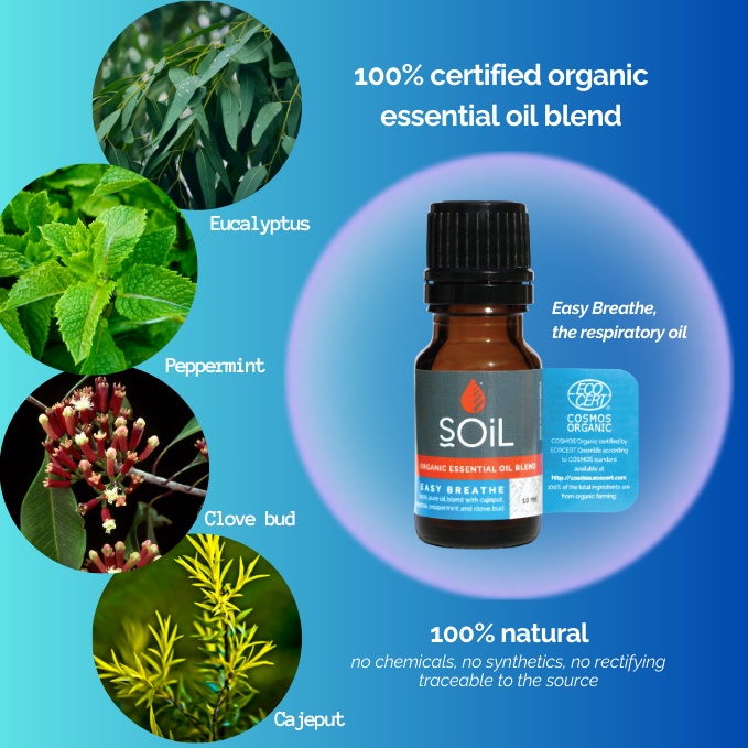 Easy Breathe – Organic Essential Oil Blend – 10ml